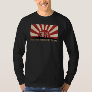 Camiseta Bandeira do Sol Nascente do Couraçado Japonês Muts