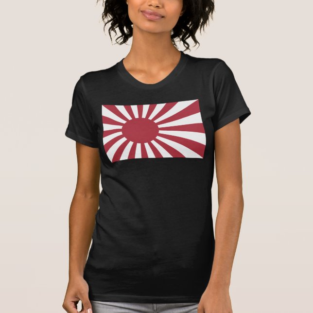 Camiseta Bandeira do Sol Nascente Imperial Japonês, Edo a S (Frente)