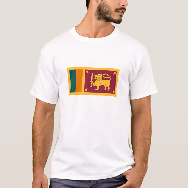 Camiseta Bandeira do Sri Lanka (Frente)