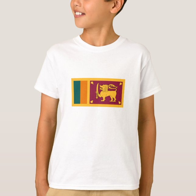 Camiseta Bandeira do Sri Lanka (Frente)