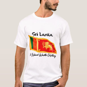 Camiseta Bandeira do Sri Lanka - A ilha que vale a pena vis
