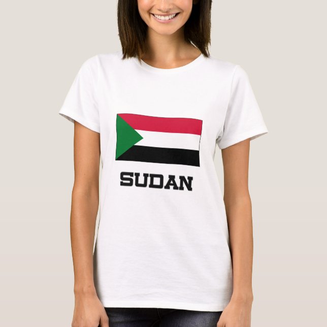Camiseta Bandeira do Sudão (Frente)