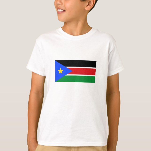 Camiseta Bandeira do Sudão do Sul (Frente)