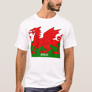 Camiseta Bandeira do T de Wales
