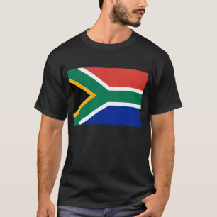 Camiseta Bandeira Do T-Shirt Da África Do Sul