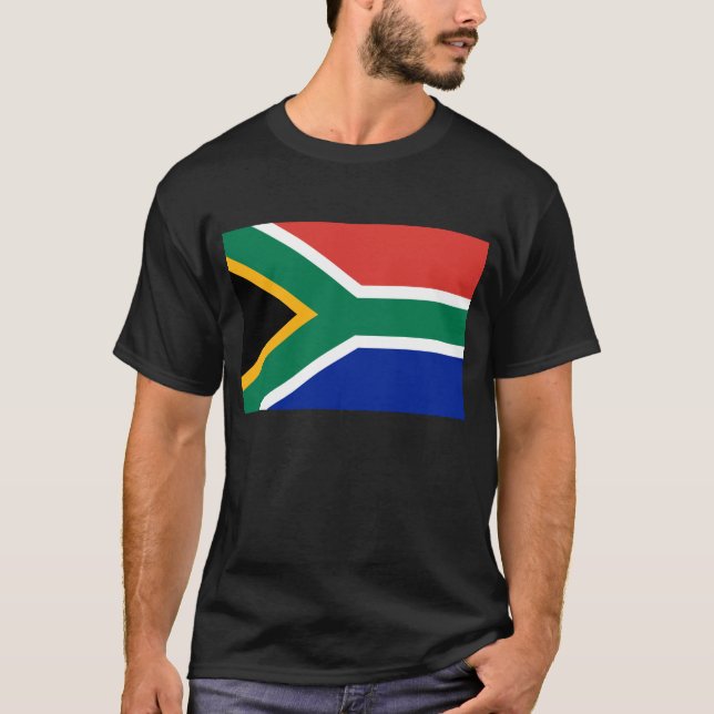 Camiseta Bandeira Do T-Shirt Da África Do Sul (Frente)