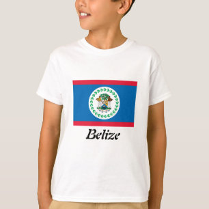Camiseta Bandeira do t-shirt das meninas de Belize