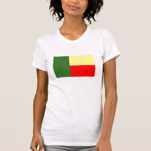 Camiseta Bandeira do t-shirt de Benin para mulheres