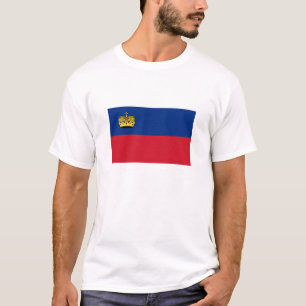 Camiseta Bandeira do t-shirt de Liechtenstein