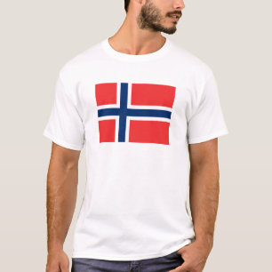 Camiseta Bandeira do t-shirt 	de Noruega