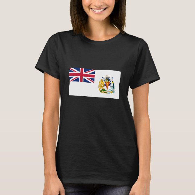 Camiseta Bandeira do Território Antártico Britânico (Frente)