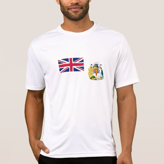 Camiseta Bandeira do Território Antártico Britânico (Frente)