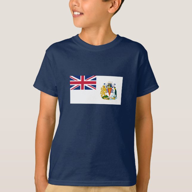 Camiseta Bandeira do Território Antártico Britânico (Frente)