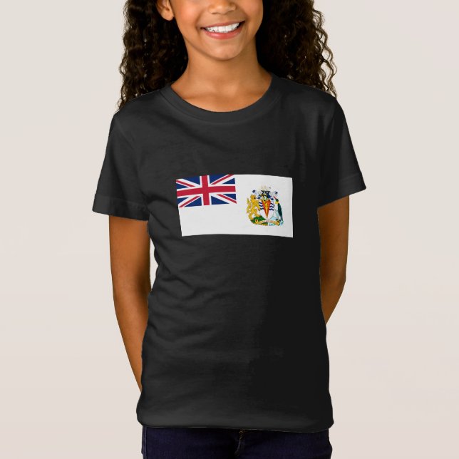 Camiseta Bandeira do Território Antártico Britânico (Frente)
