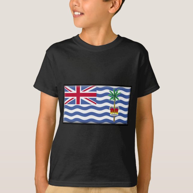 Camiseta Bandeira do território de Oceano Índico britânico (Frente)