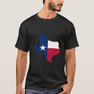 Camiseta Bandeira do Texas Austin Mapa do Estado do Texas B