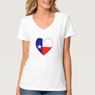 Camiseta Bandeira do Texas Coração