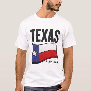 Camiseta bandeira do Texas EUA