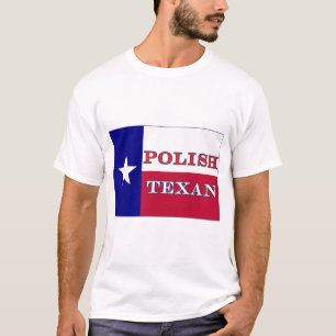 Camiseta Bandeira do Texas Polonês