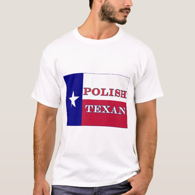 Camiseta Bandeira do Texas Polonês (Frente)