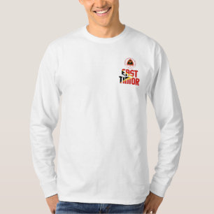 Camiseta Bandeira do Timor-Leste e Brasão de Armas Patrióti