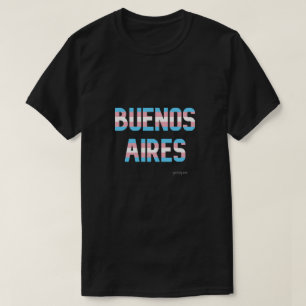 Camiseta Bandeira do Transgênero do Orgulho Buenos Aires