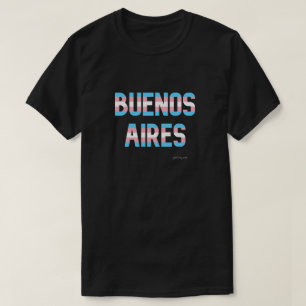 Camiseta Bandeira do Transgênero do Orgulho Buenos Aires