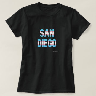 Camiseta Bandeira do Transgênero do Orgulho San Diego