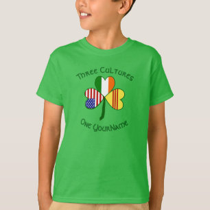 Camiseta Bandeira do Trevo da Irlanda do Sul Vietnamita Ame