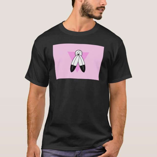 Camiseta Bandeira do Triângulo Rosa Two-Spirit (Frente)