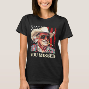 Camiseta Bandeira do Trump Cowboy Ocidental Você Perdeu Tru