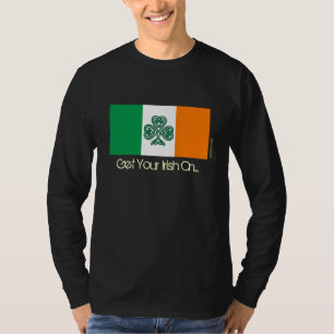Camiseta Bandeira do Tshirt do trevo de Ireland