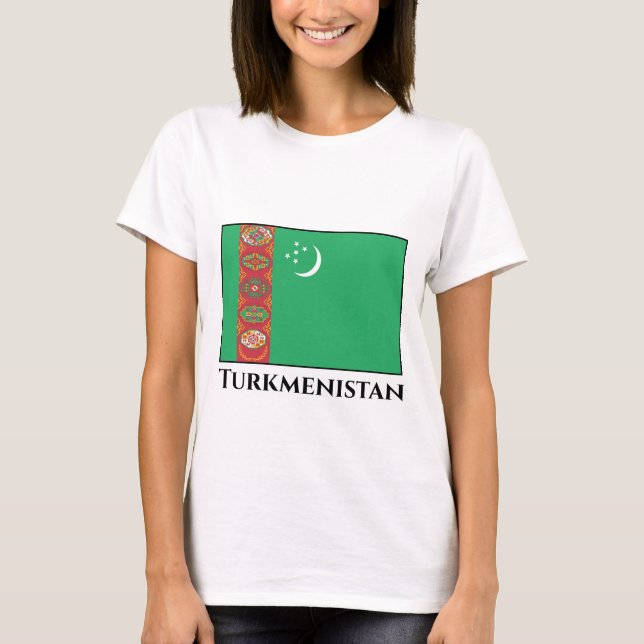Camiseta Bandeira do Turquemenistão (Frente)