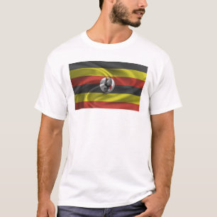 Camiseta Bandeira Do Uganda