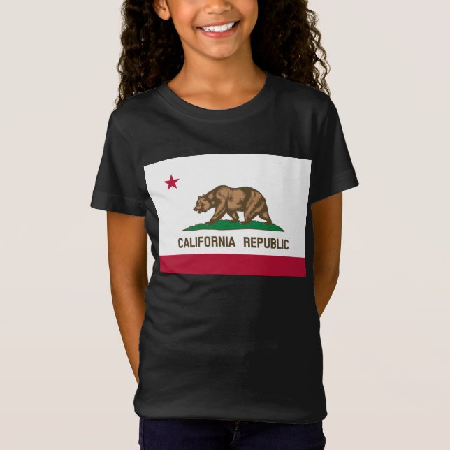 Camiseta Bandeira do Urso da Califórnia: Estado do Ouro de  (Frente)