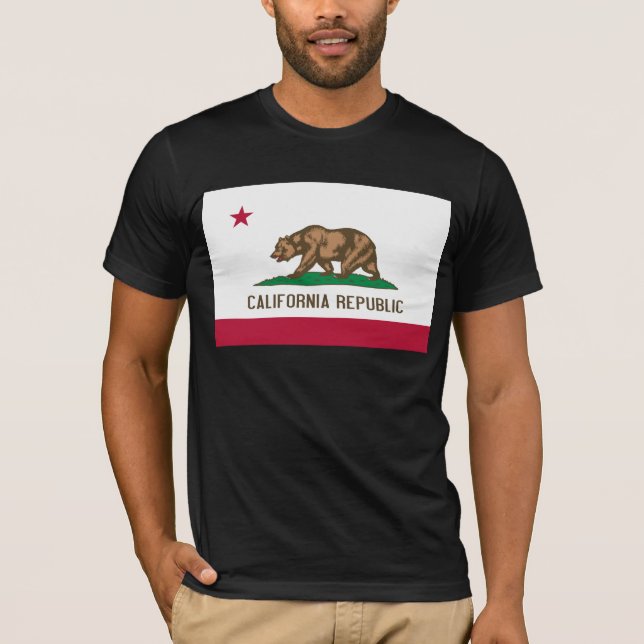 Camiseta Bandeira do Urso da Califórnia: Estado do Ouro de  (Frente)