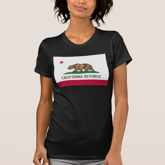 Camiseta Bandeira do Urso da Califórnia: Estado do Ouro de  (Frente)
