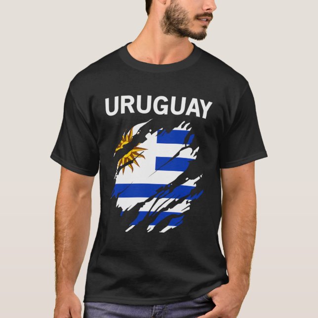 Camiseta Bandeira do Uruguai (Frente)