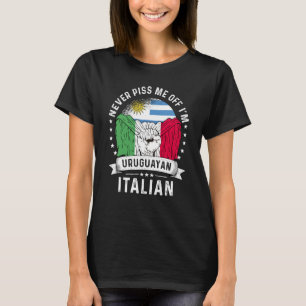 Camiseta Bandeira do Uruguai Itália Crescido Humor Orgulho