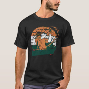 Camiseta Bandeira do Ventilador de Críquete Indiano da Equ
