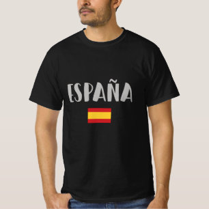 Camiseta Bandeira do Ventilador de Futebol do espanha