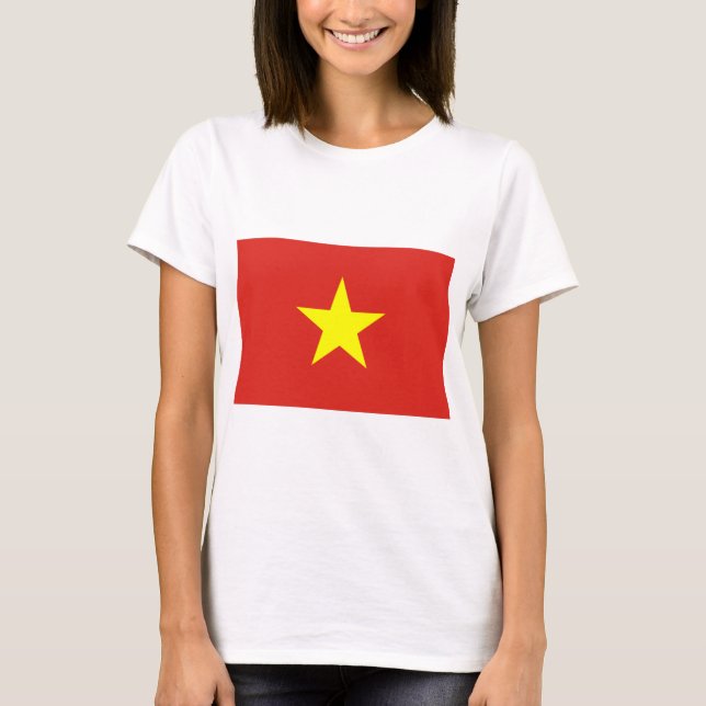 Camiseta Bandeira do Vietname (Frente)