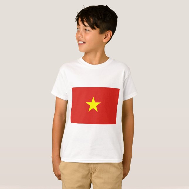 Camiseta bandeira do Vietname (Frente Completa)