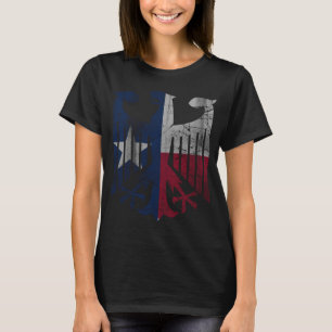 Camiseta Bandeira do vintage da herança de Eagle do alemã