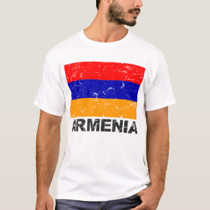 Camiseta Bandeira do vintage de Arménia