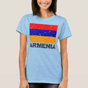 Camiseta Bandeira do vintage de Arménia