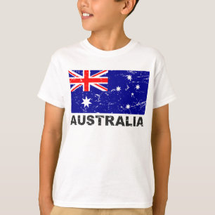 Camiseta Bandeira do vintage de Austrália