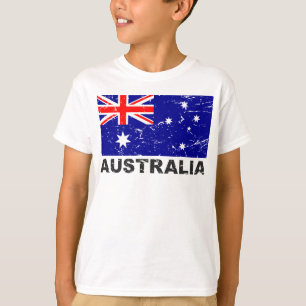 Camiseta Bandeira do vintage de Austrália
