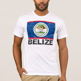 Camiseta Bandeira do vintage de Belize