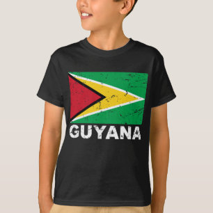 Camiseta Bandeira do vintage de Guyana